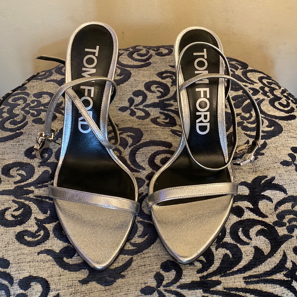Silver Tom Ford Padlock Sandle *Trendy*